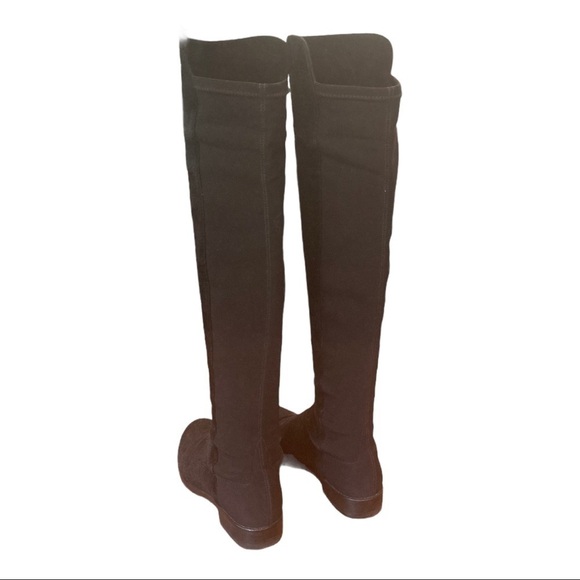 Stuart Weitzman sz 5 black suede OTK tall boots - Picture 7 of 15
